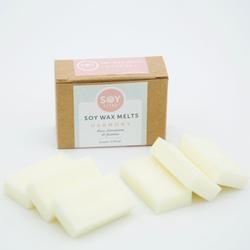 Harmony box of wax melts  Used in burners to scent your rooms.  6 bars that are reusable.  Recycled paper box.