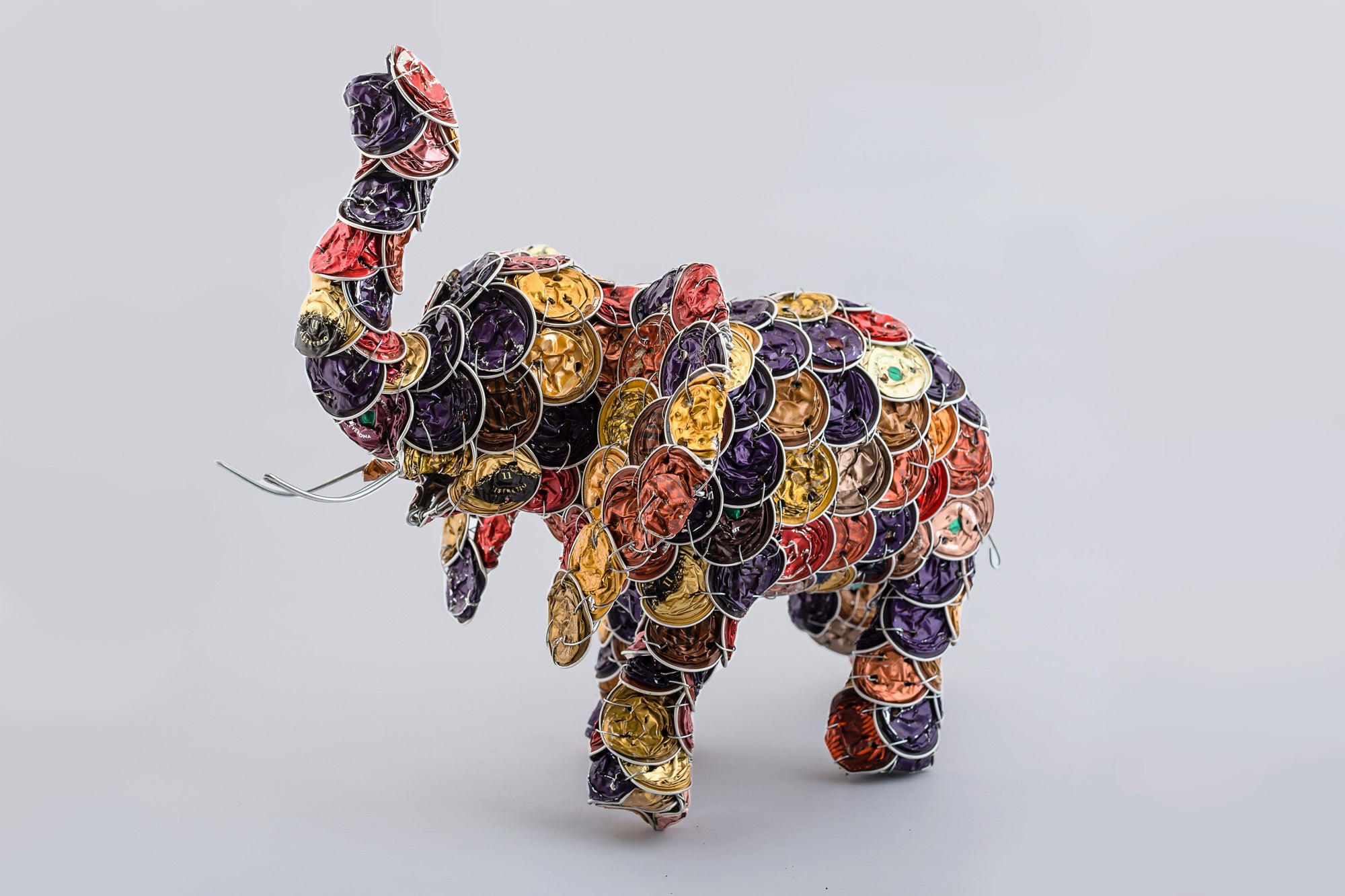 African Upcycled Coffee Pod Elephant